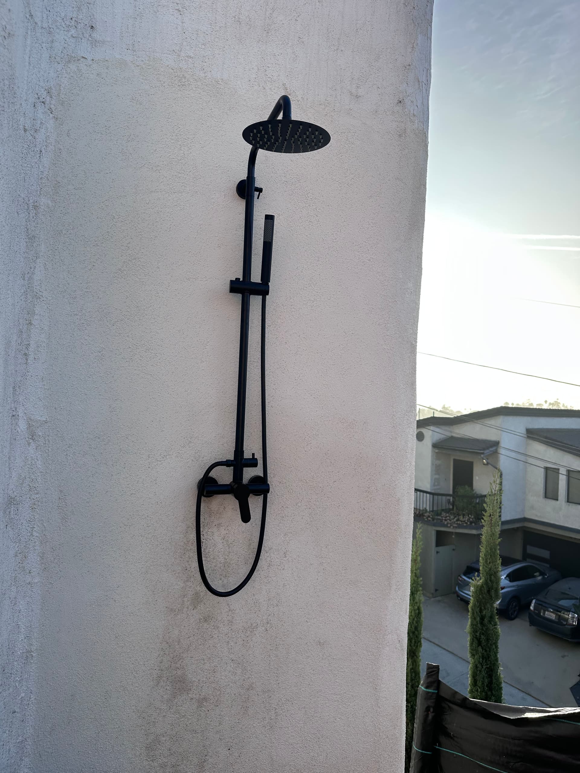 Modern Outdoor Shower Installation image